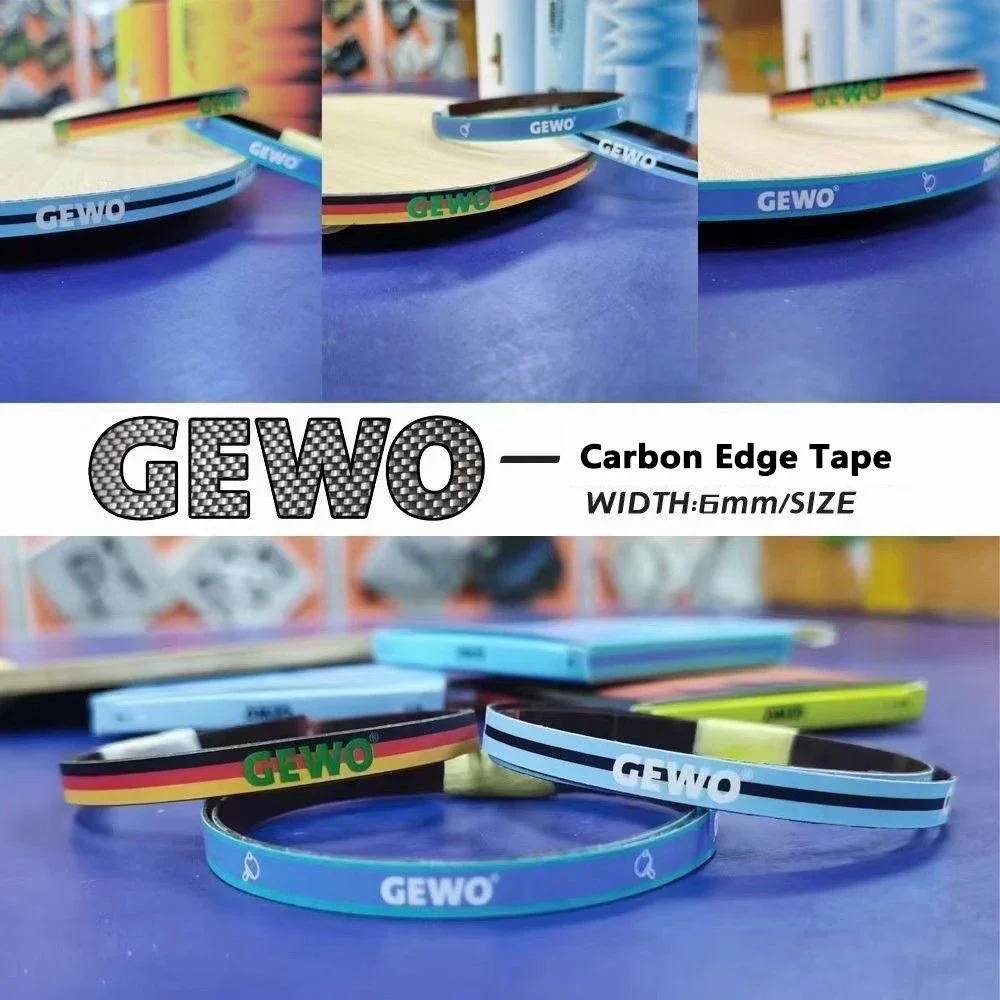 Description Picture 5 of itemOriginal GEWO Table Tennis Racket Carbon Edge Tape Ping Pong Bat Side Hard Protective Sponge Tape 6MM Carbon Edge Tape