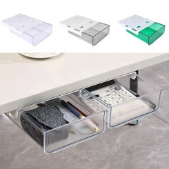 Efficient Punch Drawer Box for Organizing Miscellaneous Items - Desk Drawer Organizer Tray and Under-Table Storage Solution - Sp