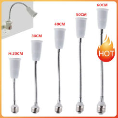 Socket E27 Flexible E27 Light Lamp Base Extender Bulb Adapter Converter Extension Light Holder Converter 20CM-60CM