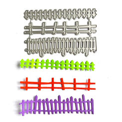 2024 New Metal Cutting Dies Flower Mushroom Fence Decoration Scrapbooking Emboss Clipbook Template Greeting Card Handmad Dies