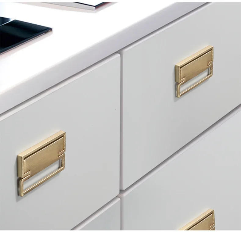 Description Picture 5 of itemCabinet Bedroom Interior Door Handle Chinese Style Zinc Alloy Imitation Copper Gold Furniture Cabinet Hardware Handle