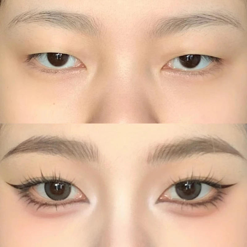 Description Picture 6 of item2 Point Lasting Wild Eyebrow Pen Liquid Eyebrow Tattoo Waterproof Lying Silkworm Brow Eyeliner Pen Easy To Use Eye Makeup Tools