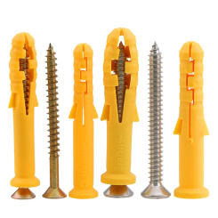 Plastic Expansion Tube Pipe Wall Anchors Plugs Knocking Expansion Nail With Screw Combination M6 M8 M10 L=40-120mm