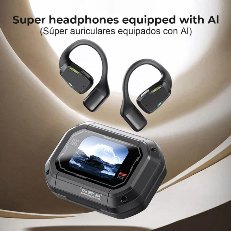 Description Picture 2 of itemWireless Earphones Bluetooth 5.4 AI smart translation HiFi AI Headphones Sports Noise Reduction AI Earbuds with LED touch screen