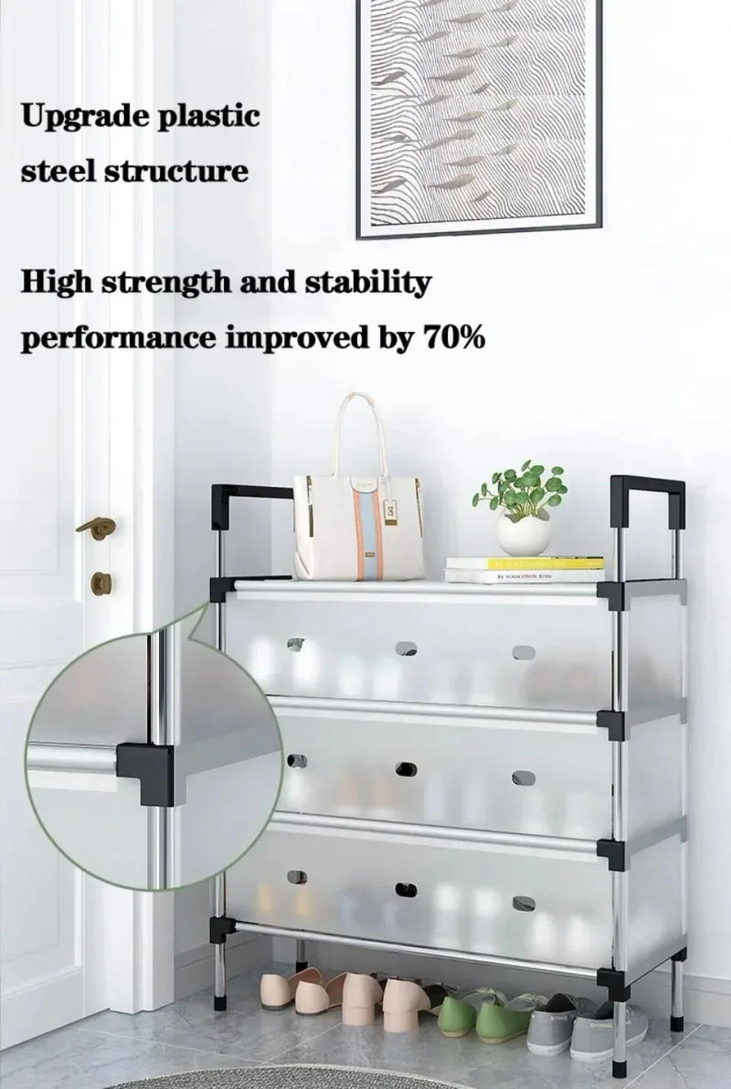 Description Picture 5 of itemSimple Dust-Proof  Diy Shoe Rack Large Capacity Space Saving Shoe Shelf Storages Tool Thickened Dormitory Storage Shoes Cabinets