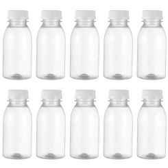 10pcs 200ml 250ml 300ml 350ml Empty Water Bottles Water Cups For Kids Milk Bottles Transparent Plastic Beverage Juice Bottles