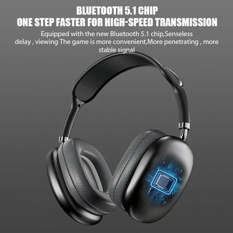 Description Picture 6 of itemOriginal P9 Wireless Headphones with Mic Noise Cancelling Earbuds Music Stereo Hifi Wireless Headset Gamer Bluetooth Earphones