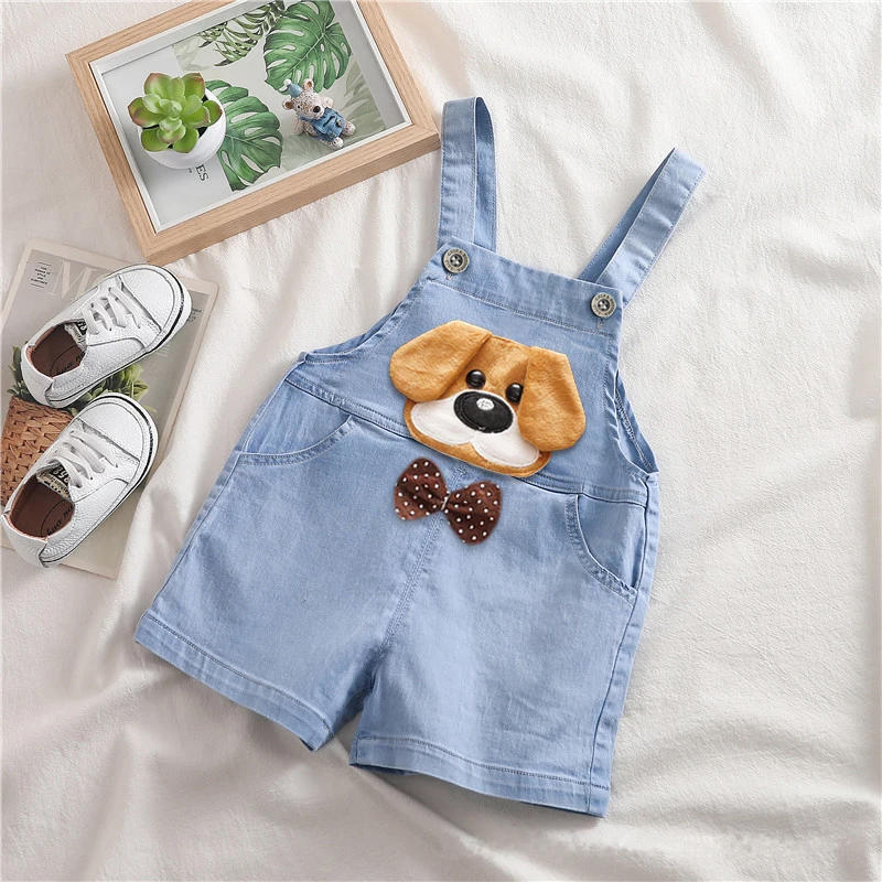 Description Picture 2 of itemIENENS Summer Kids Baby Boys Jumper Pants Denim Shorts Jeans Overalls Toddler Infant Girl Playsuit Clothes Clothing Trousers