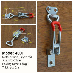 Lever Handle Lock Hasp Toggle Latch Catch For Sliding Door Furniture Hardware Toggle Clamp Adjustable Cabinet Boxes Lock Buckle