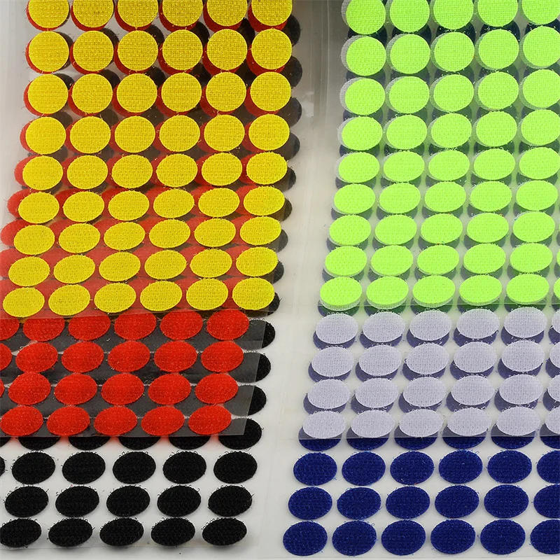 Description Picture 3 of itemColorful Self Adhesive Fastener Tape Sticky Dots Adesivo Redondo Strong Glue Transparent Hook and Loop Tape DIY Craft Sewing