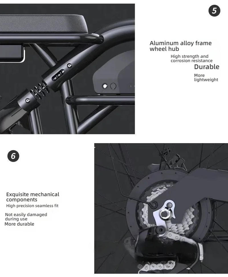 Description Picture 2 of itemE-bike lightweight magnesium alloy men and women commuting adult lithium battery mountain off-road snow bike