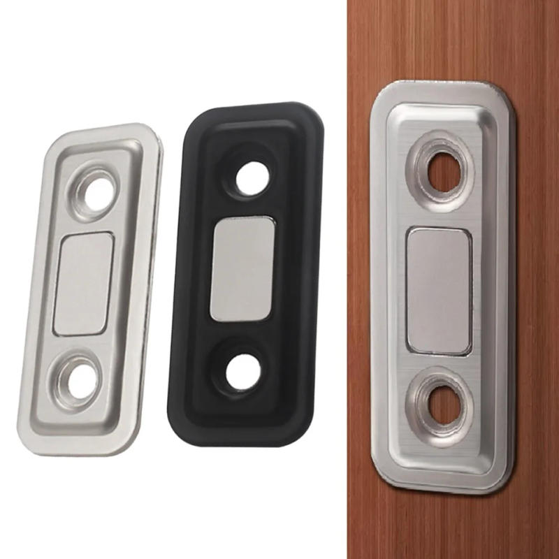 Description Picture 2 of itemCold-Rolled Steel Cabinet Catches Magnetic Invisible Door Closer Door Stop With Screw&Adhesive  Household Tool Parts Repairing