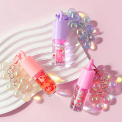 Three Color Random Grape Pendant Lip Oil Lip Gloss Moisturizing And Long-Lasting Waterproof And Sweat Proof Lip Makeup