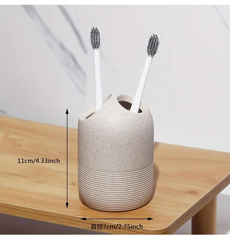 Description Picture 6 of itemFashionable resin electric toothbrush holder - independent shower storage, no power required - suitable for bathroom tidying