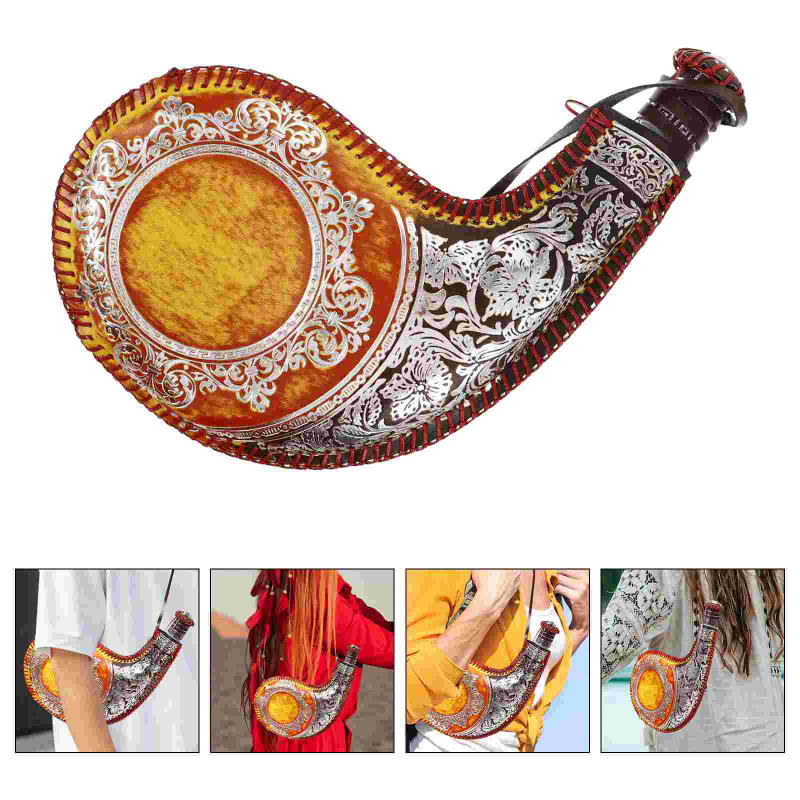 Description Picture 5 of itemAncient Water Bag Bota Traditional Wear-Resistant Portable Exquisite Milk Collapsible Bottle