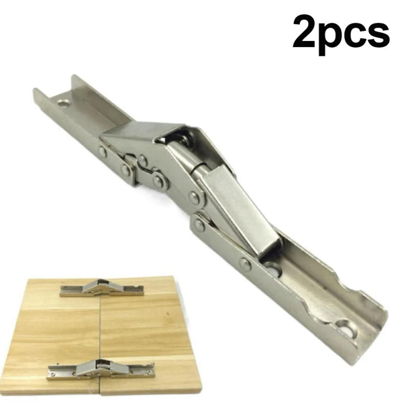 Description Picture 2 of item2Pcs Self Locking Folding Hinges Brackets Spring Folding Hinge It Can Adapt To A Variety Of Frameless Cabinet Door Applications