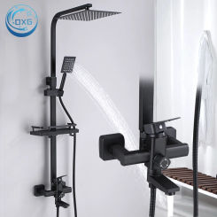 OXG Rain Shower Faucet Set Bathroom Faucet With Shelf Rotatable Spout Faucet Height Can Be Extende 20CM/25CM/30CM Watering Can