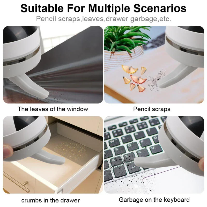 Description Picture 3 of itemMini Vacuum Cleaner Portable Desk Table Dust Vacuum USB Handheld Table Sweeper Hair Pencil Crumbs Cleaning Tool Vacuum Cleaner