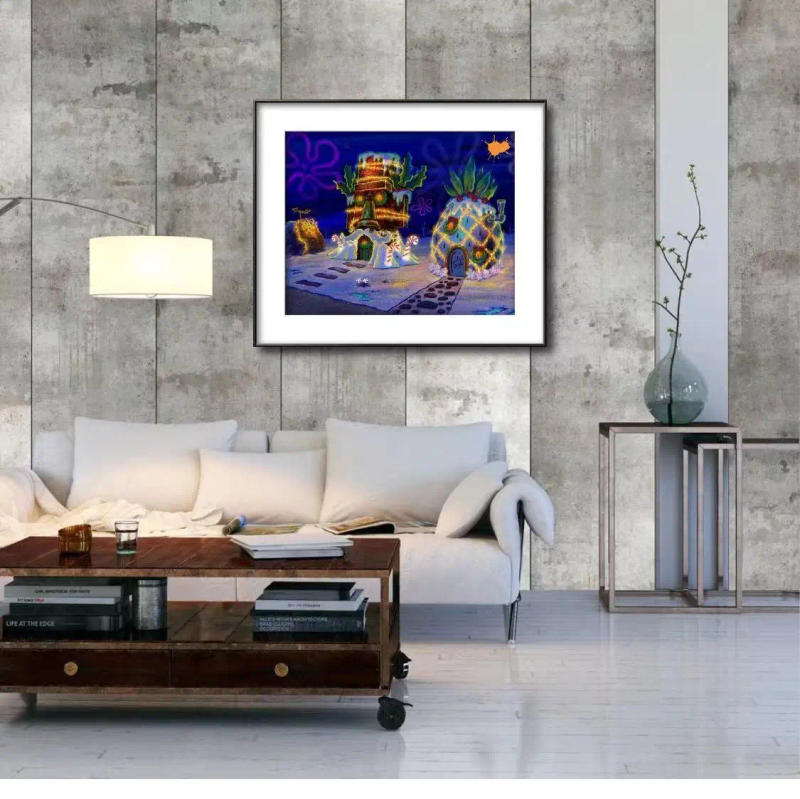 Description Picture 3 of itemF-Funny-Sponge Bob 5d DIY Diamond Art Painting Kit Cartoon Square Pants Cross Stitch Home Decor Handmade Children's  Gift