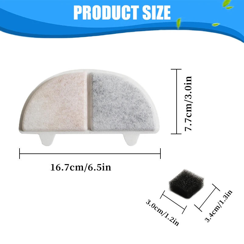 Description Picture 3 of itemReplacement Activated Carbon Filter Cat Dog Drinking Fountain Replaced Filters for Pet Water Fountain Dispenser Accessorie
