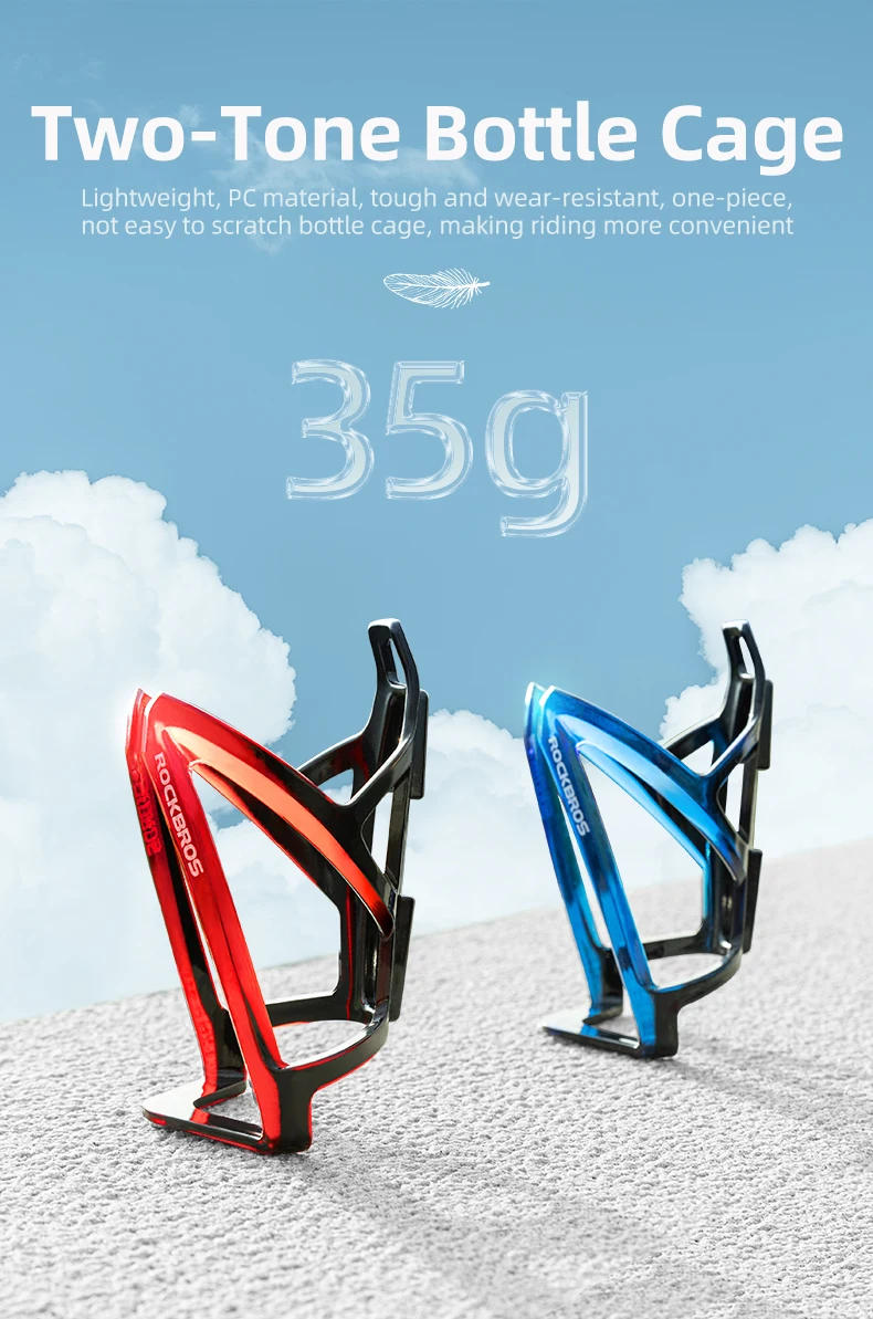 Description Picture 2 of itemROCKBROS Bicycle Bottle Cages MTB Road Bicycle Water Bottle Holder Colorful Lightweight Cycling Bottle Bracket Bicycle Accessory