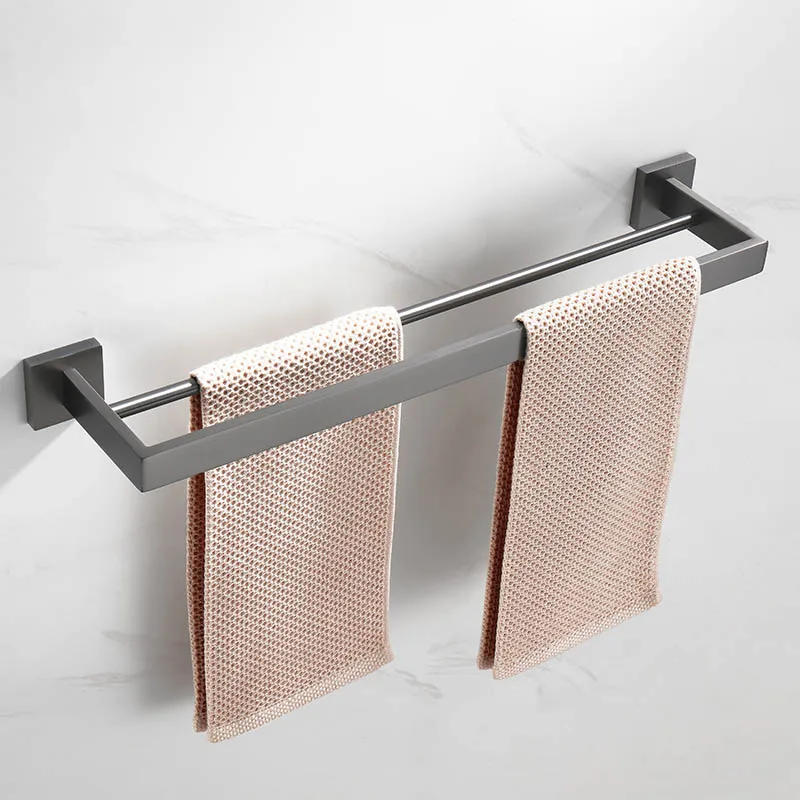 Description Picture 4 of itemGunmetal Stainless Steel Bathroom Hardware Towel Rack Toilet Paper Holder,Toilet Brush,Robe Hook Towel Bar Holder Grey Stainless