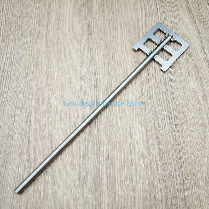 Description Picture 3 of item1pc Lab Stainless Steel Frame Agitatori Paddle with Leaf-width 40mm to 120mm Stirring Blade SUS304 Dispersion Anchor Paddle