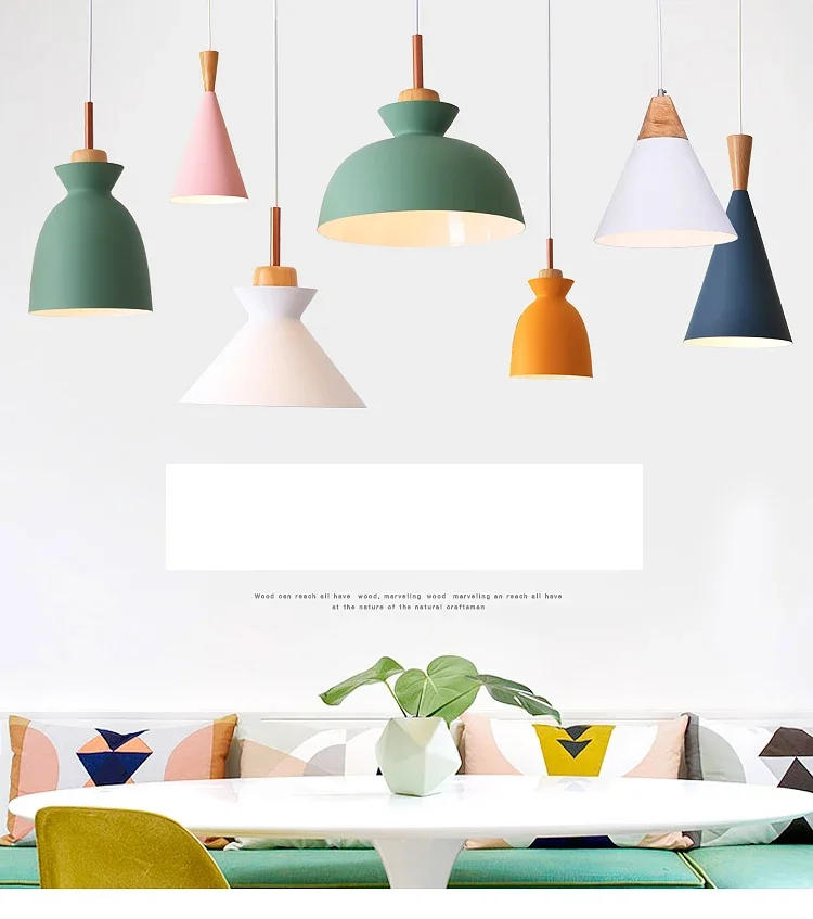 Description Picture 5 of itemFrench Modern Macarone Wedding Decoration Pendant Chandelier Lustre Led Light Kitchen Dining Table Modest Ceiling Lamps for Room