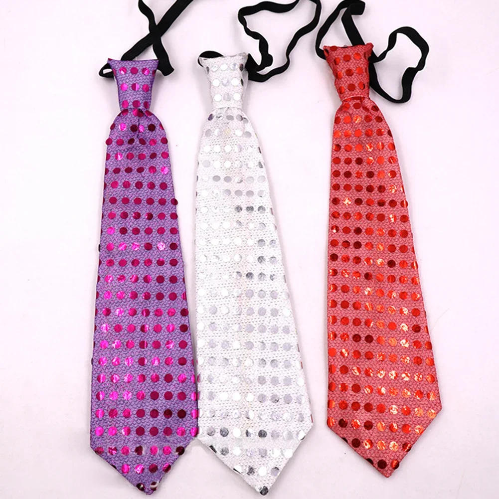 Description Picture 5 of itemFlashing Light Up Bow Tie Necktie Multiple Color LED Mens Party Lights Sequins Bowtie For Weddings Glow Party Supplies