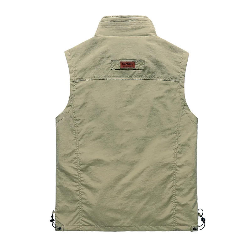 Description Picture 4 of itemMen Outdoor Mesh Vests Jackets Male Climbing Multi-pocket Fishing Photography Vests New Summer Men Breathable Vests Coats Size 5