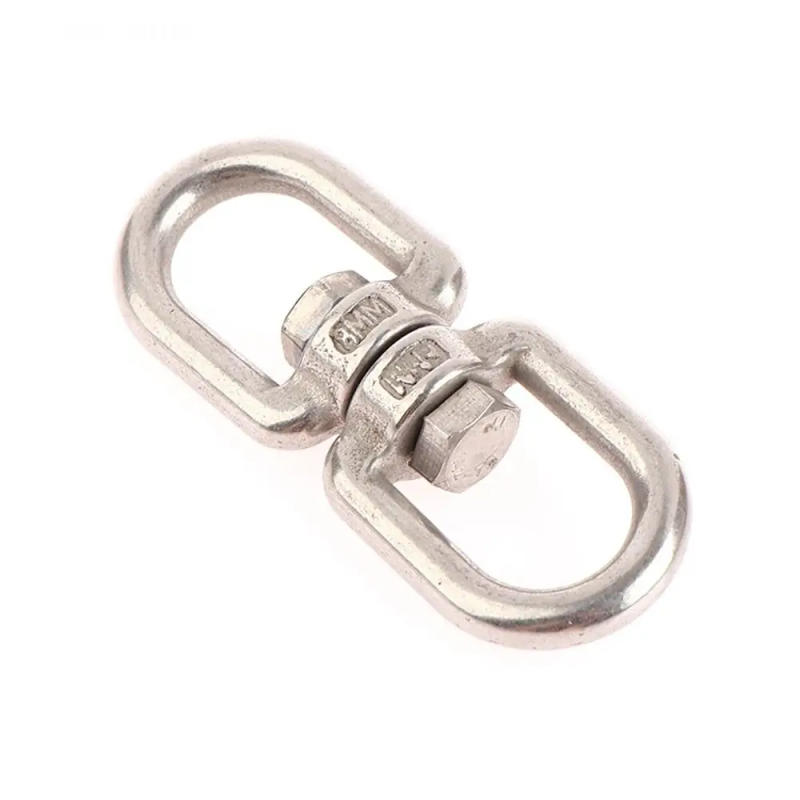 Description Picture 6 of item1Pcs Eye Connectors 8 Ring Hook 304 Stainless Steel 4mm 5mm 6mm 8mm Carabiner Clasp M4 M5 M6 M8 Universal Marine Anchor Swivel