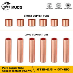 Copper Tube Terminal Cable Lug Crimp Connection Set 2/4/6/8/10/20Pcs Small Tube Electrical Wire Connectors Kit for Pipe Wire