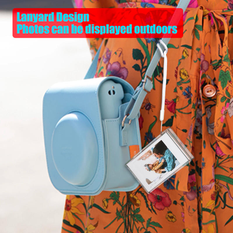 Description Picture 4 of itemAcrylic Transparent Ice Cream Desktop Photo Frame With Ianyard, Fuji Film Instax Mini 11 12 9 8 7s 25 50s EVO Mini Film Camera