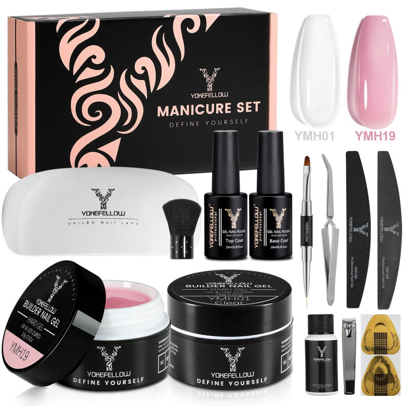 Description Picture 2 of itemYOKEFELLOW 15g Builder Gel Nail Polish for Nail Extension Gel YMH18 Jelly Pink Construct Extend UV Acrylic Gel Nail Art DIY