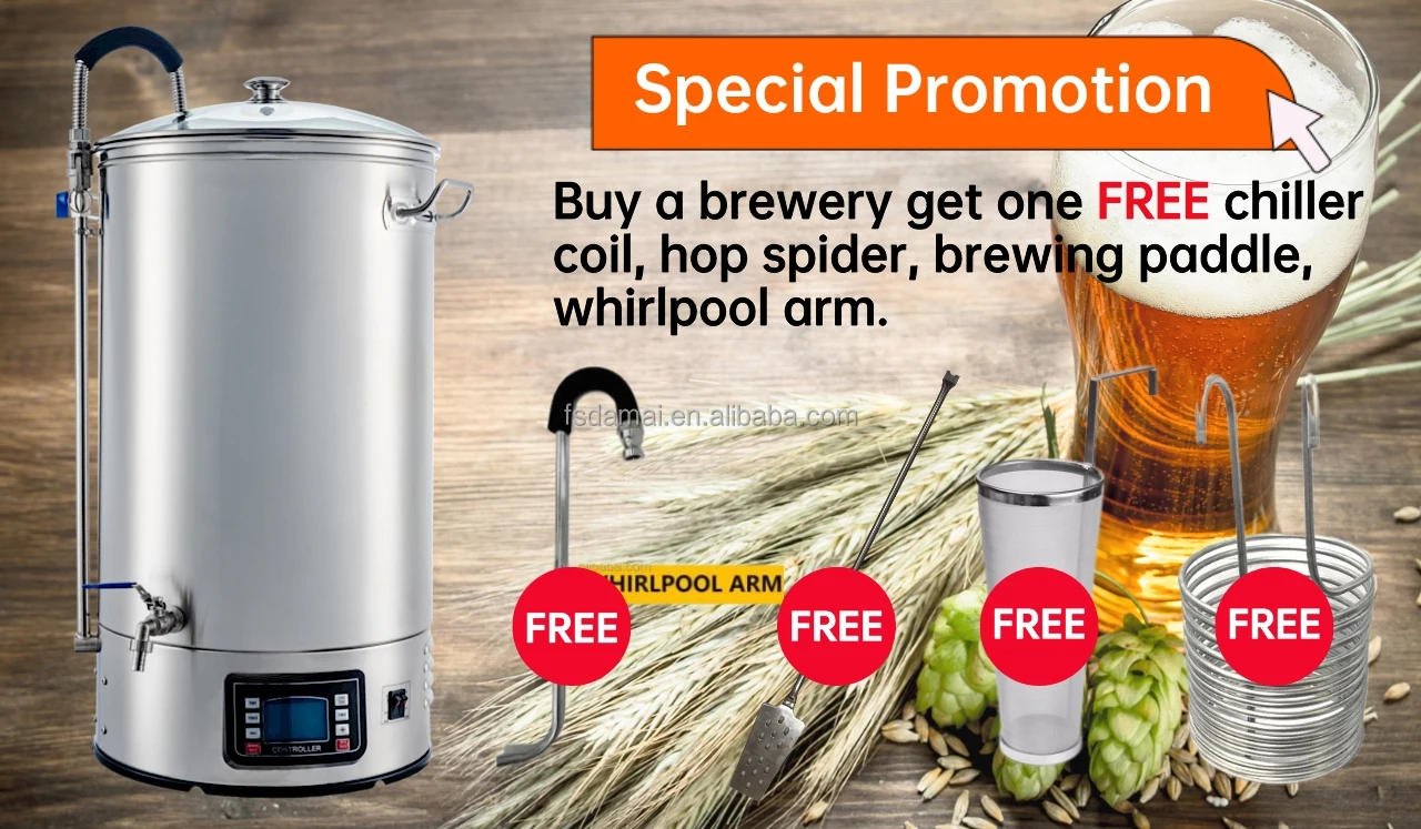 Description Picture 3 of item35 45 65 75L Homebrew Electric Brew System For Beer Home Brewery Equipment Beer Machine Beer Maker All In One Microbrewery