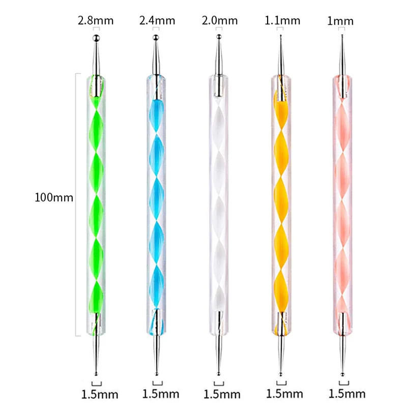 Description Picture 5 of item5/20Pcs Nail Art Brushes Set Professional Nail Supplies For Acrylic UV Gel Drawing Dotting Manicure Design Tools Accessorie