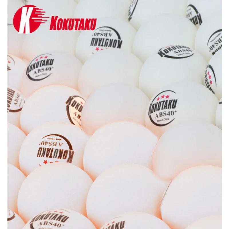 Description Picture 6 of itemKOKUTAKU Professional ABS40+ Ping Pong Balls Three Star 50/100/200PCS Table Tennis Balls for School Club Training