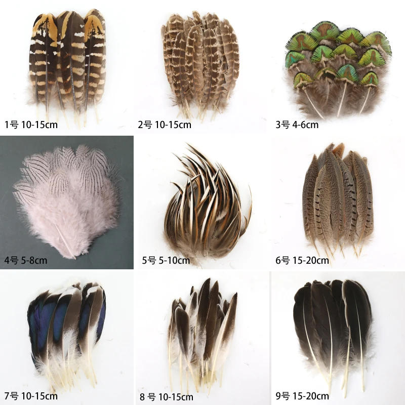 Description Picture 3 of itemNatural Pheasant Feather Peacock Feather Eagle Small Plume for Crafts Handicraft Accessories Jewelry Creation Holiday Decoration