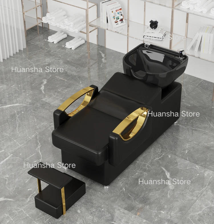 Description Picture 5 of itemBeauty Salon Chair Shampoo Stylist Hairdressing Washing Machine Head Spa Chair Hair Salon Bowl Sink Friseur Sillas Beauty