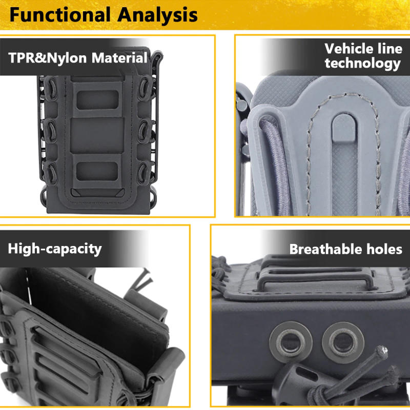 Description Picture 4 of itemTactical Scorpion Fast Mag Holster Case Holder Gun Hunting Airsoft Molle Accessories For AR 15 M4 AK 47 5.56/7.62 Mag Pouch