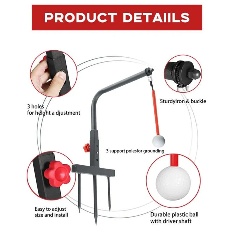 Description Picture 4 of itemGesture Correction Golf Swing Trainer Practice Equipment Hybrids and Irons Golf Training Aids Skills Improvement Pure Path