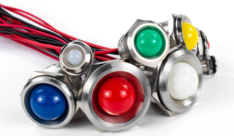 Description Picture 6 of item6mm 8mm 10mm 12mm 16mm 19mm 22mm 25mm Brass Metal Signal Light Waterproof Power Supply Pilot Lamp Indicator 3V 6V 12V 24V 220V