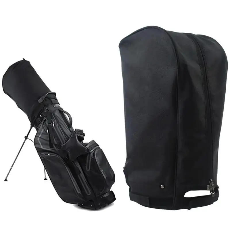 Description Picture 3 of item{NN74} Golf Bag Rain Cover Dustproof Rain Hood Club Protector Portable Golf Bag Rain Cover For Golf Bag And Carry Cart Stand Bag