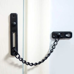 1pcs Door Chain Lock Stainless Steel Security Chain Guard Heavy Duty Slide Catch Latch Screw Guard Accessorie Door Hardware