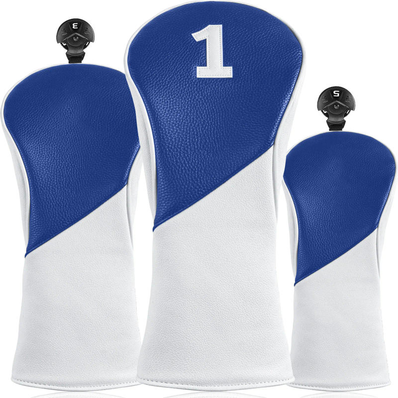 Description Picture 3 of itemGolf Club Covers 3 Pack Golf Club Head Covers for Driver, Woods and Hybrid - Driver Headcover to Fit All Golf Clubs
