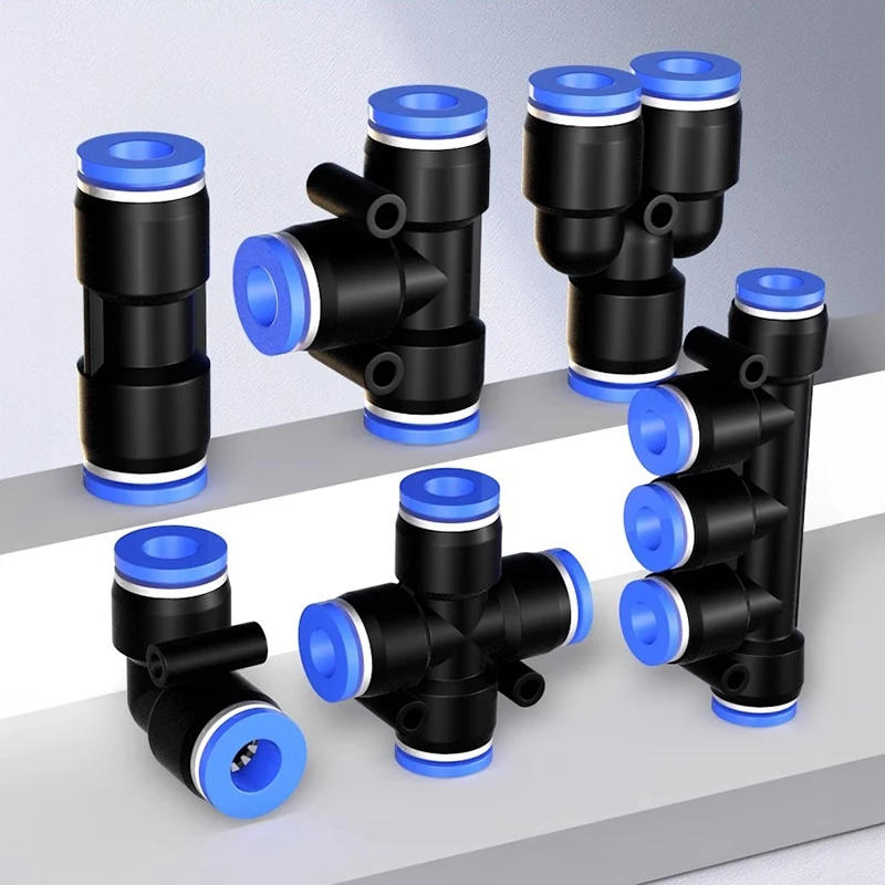 Description Picture 6 of itemPE Pneumatic Fittings T-Type Gas Pipe Quick Tee Insert Connector for 4mm 6mm 8mm 10mm 12mm 14mm 16mm PY Air Hose Tube Push