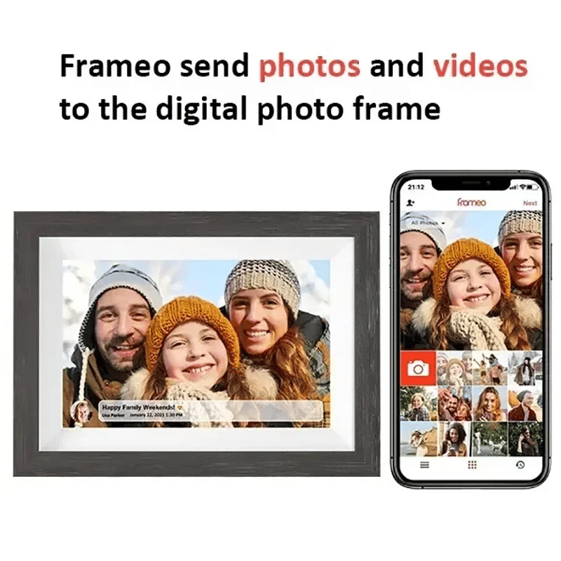 Description Picture 3 of itemFrameo Digital Picture Frame 32GB 10.1 Inch  Smart WiFi Digital Photo Frame with 1280x800 IPS HD Touch Screen For Family Gift