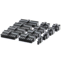 10pcs 5557 4.2mm Pitch Male Housing Connector Black 2P 4P 6P 8P-24Pin Automotive Wiring Harness Male Shell for PC PCI-E Power