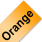 Black on flu. orange