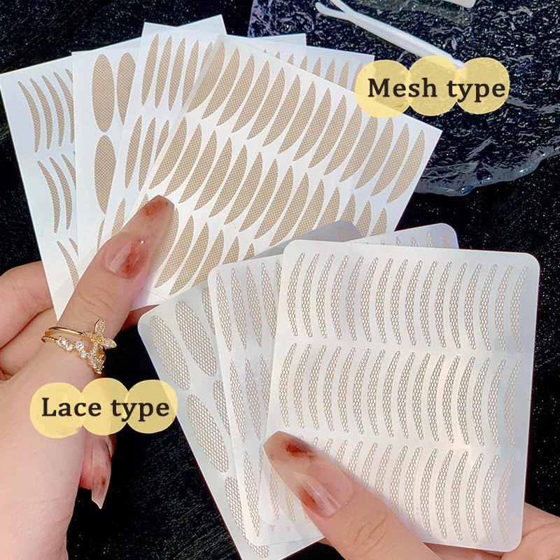 Description Picture 4 of item10 sheets Eyelid Sticker Invisible Double Eyelid Tape Lace/Mesh Type Self Adhesive Double Eye Tape Stickers Eye Makeup Tools